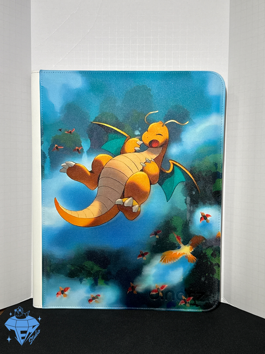 Sleepy Dragon 💤- White TOP LOADER 9 Pocket TCG Binder