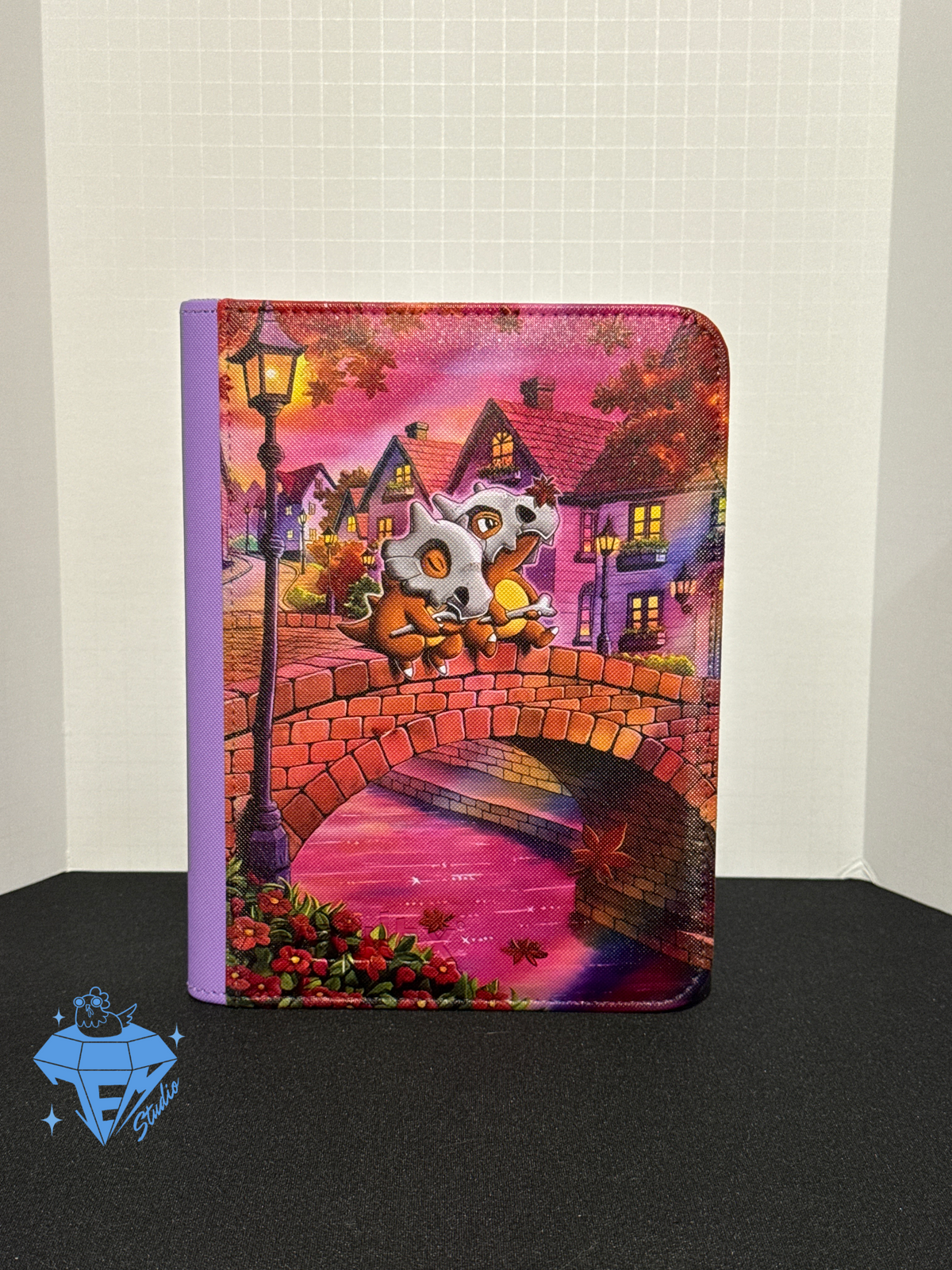 Skelly Sunset 💀- Purple 4 Pocket TCG Binder *PRE ORDER*