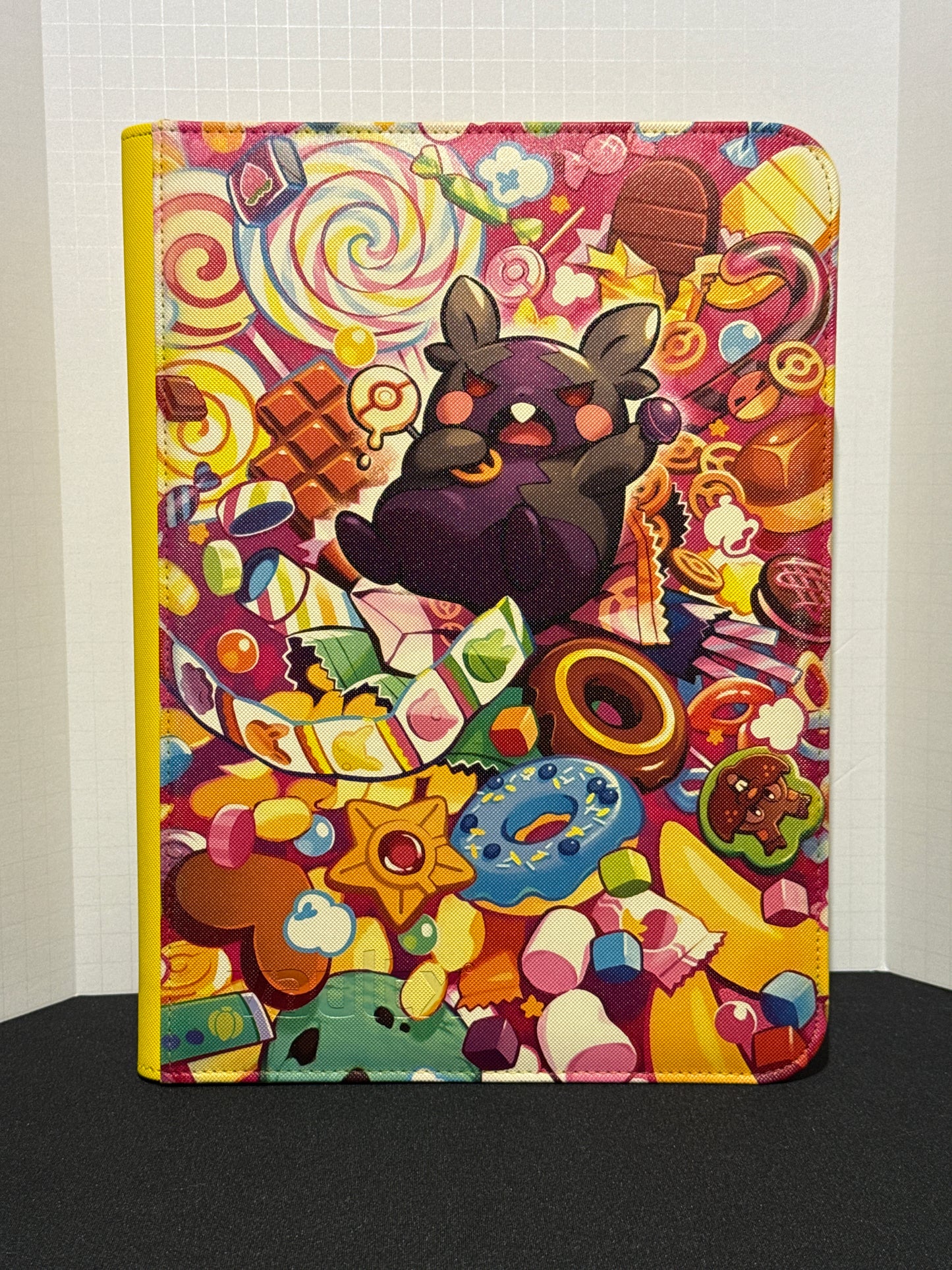 Hungry Hamster 🍩- Yellow 9 Pocket TCG Binder *PRE ORDER*