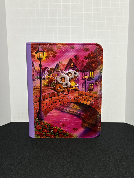 Skelly Sunset 💀- Purple 4 Pocket TCG Binder