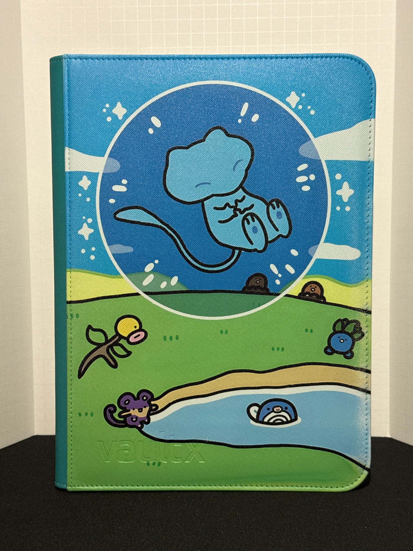 Bubble Cat 🫧- Teal 9 Pocket TCG Binder *PRE ORDER*