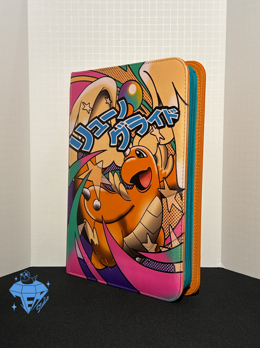 Derpy Dragon 💫- Orange/Teal 9 Pocket TCG Binder