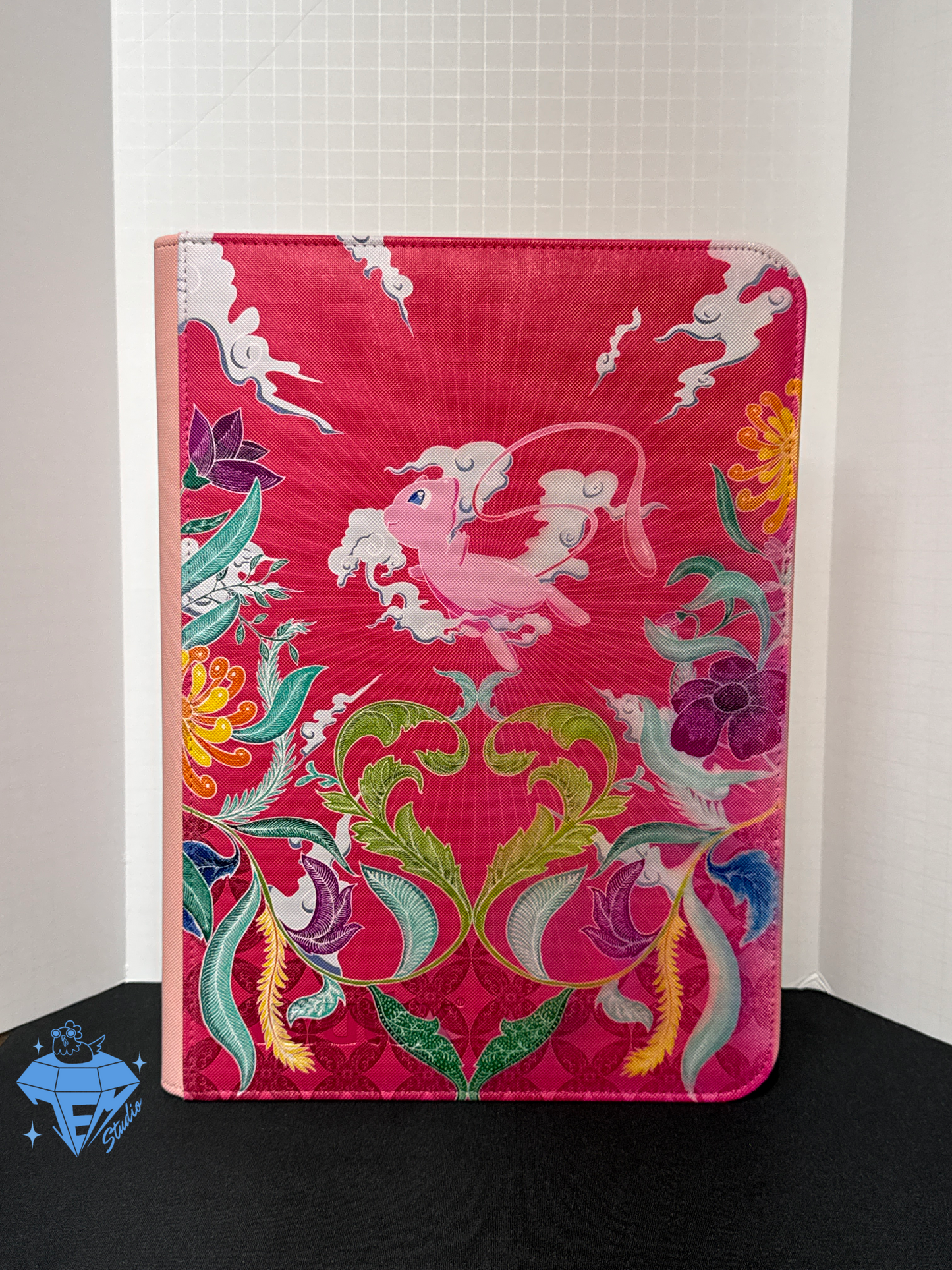 Floating Cat ☁️ - Pink 9 Pocket TCG Binder
