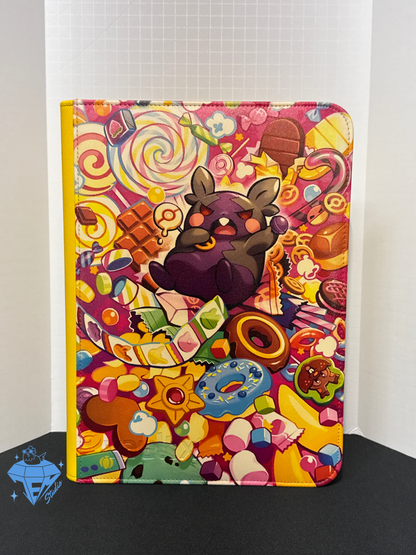 Hungry Hamster 🍩- Yellow/Blue 9 Pocket TCG Binder