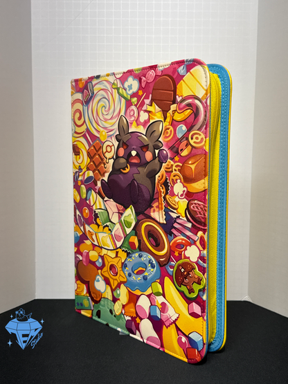 Hungry Hamster 🍩- Yellow/Blue 9 Pocket TCG Binder