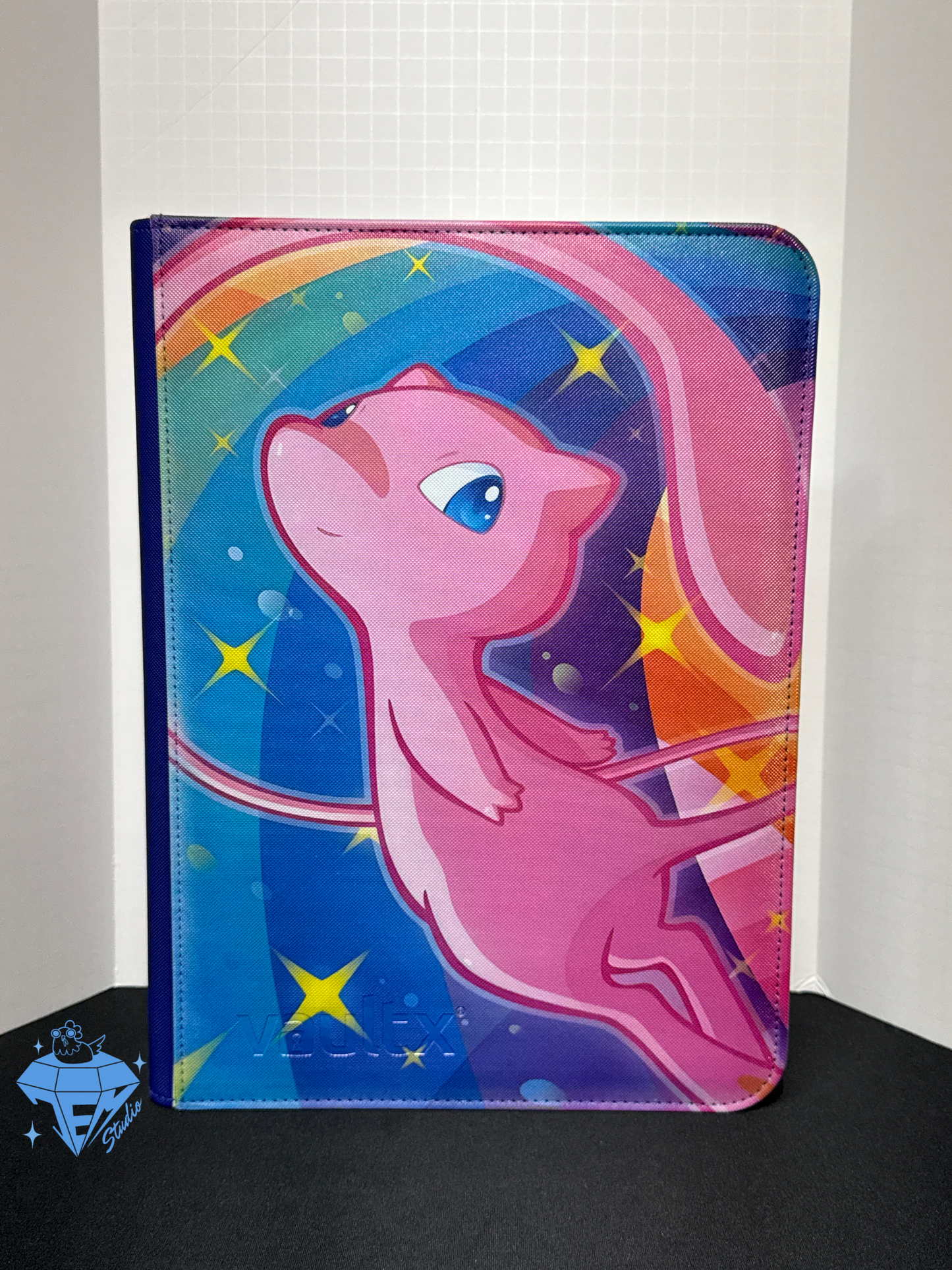 Radiant Cat 💫🐱 - Blue/Rainbow 9 Pocket TCG Binder