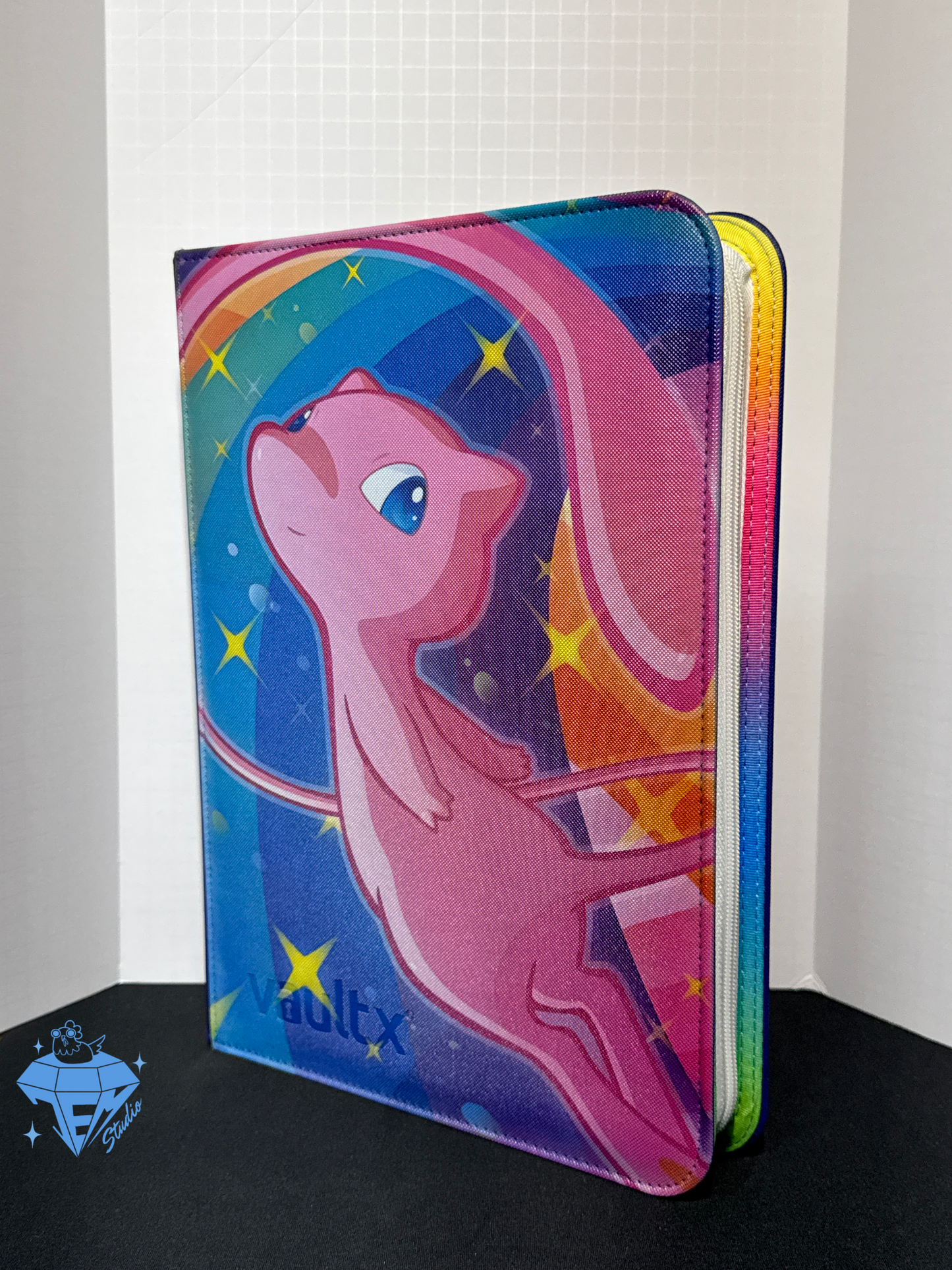 Radiant Cat 💫🐱 - Blue/Rainbow 9 Pocket TCG Binder