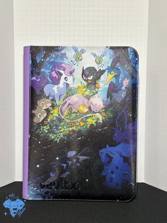 Sleeping MEWty 💤🐈‍⬛- Purple 9 Pocket TCG Binder *PRE ORDER*