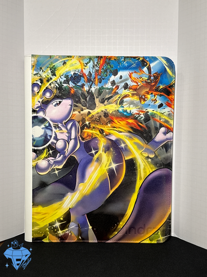 Psychic Fight 🌀 - White TOP LOADER 9 Pocket TCG Binder *FLAWED*