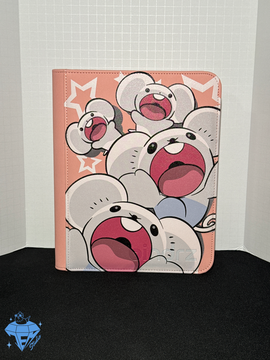 Screaming Mice 💖🐭- Pink TOP LOADER 4 Pocket TCG Binder *PRE ORDER*