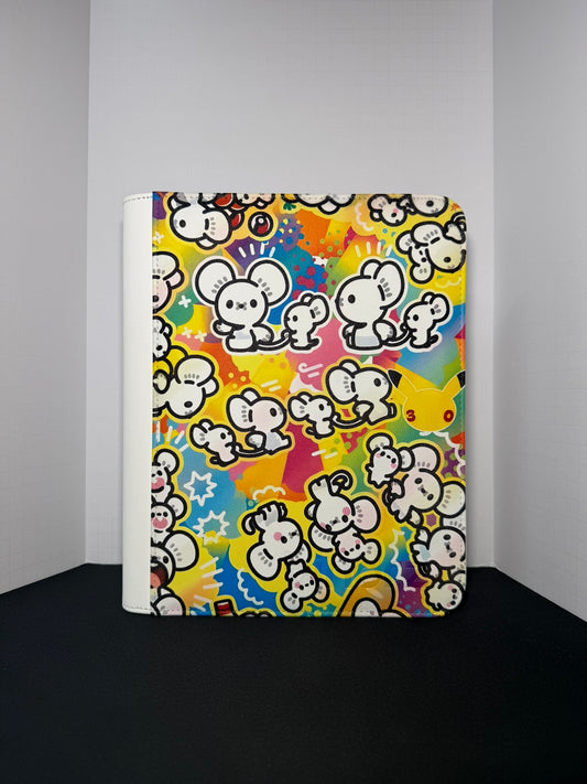 30th Mice 🐭- White TOP LOADER 4 Pocket TCG Binder *PRE ORDER*