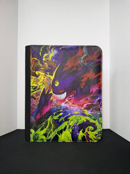 Mega Ghost 👻- Black 4 Pocket TOP LOADER TCG Binder *PRE ORDER*
