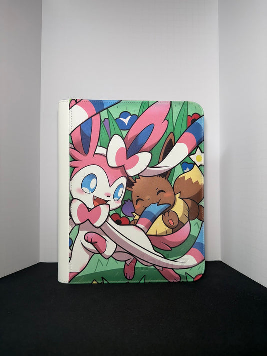 Playful 🎀 - White TOP LOADER 4 Pocket TCG Binder *PRE ORDER*