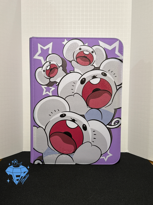 Screaming Mice 💜🐭- Purple 9 Pocket TCG Binder *PRE ORDER*