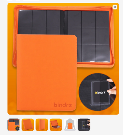 Magma Team 🐦‍🔥- Orange TOP LOADER 9 Pocket TCG Binder