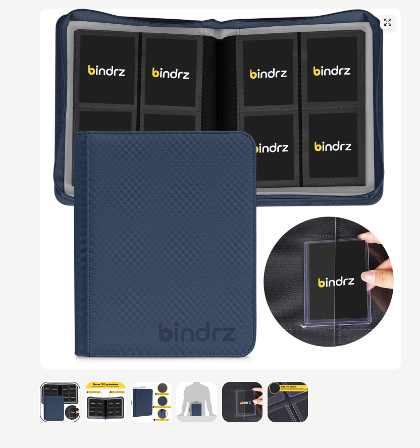 Custom Order- 4 Pocket TOP LOADER Binder