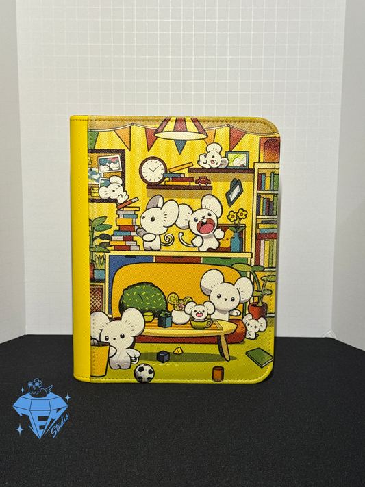 Book Mice 📕 🐭 - Yellow 4 Pocket TCG Binder *PRE ORDER*